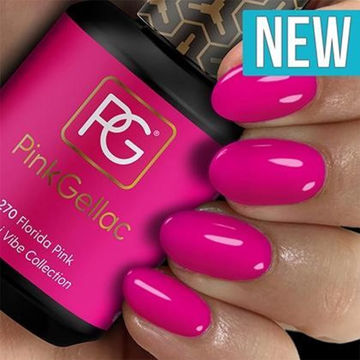 Pink Gellac - Florida Pink - Gellak - Vegan - Roze - Glanzend - 15ml 11 Pink Gellac - Florida Pink - Gellak - Vegan - Roze - Glanzend - 15ml - Afbeelding 9