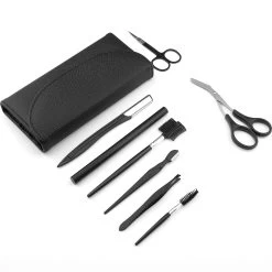 Wenkbrauw Trimmer Set - 8-delig – Met Epileer Pincet, 2x Wenkbrauw Schaartje, 2x Wenkbrauwmesje, Wenkbrauw Borstel, Wenkbrauwpotlood, Spoolie – In Stevige Etui - Zwart 23 Wenkbrauw Trimmer Set - 8-delig – Met Epileer Pincet, 2x Wenkbrauw Schaartje, 2x Wenkbrauwmesje, Wenkbrauw Borstel, Wenkbrauwpotlood, Spoolie – In Stevige Etui - Zwart -Cosmetic Verkoop 1200x1200 1286