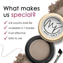 Wenkbrauwpoeder Donkerblond - Taupe - Wenkbrauw Make-up - Zachte, Natuurlijke Wenkbrauwen - Marie-José & Co -Cosmetic Verkoop 1200x1200 1430