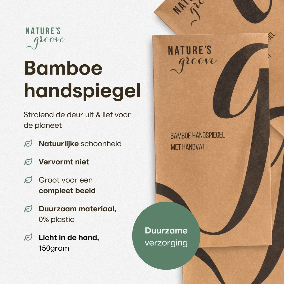 Bamboe Handspiegel Met Handvat - 15 Cm - Make Up Spiegel / Scheerspiegel / Kappersspiegel - 150 Gram - Kapper 8 Bamboe Handspiegel Met Handvat - 15 Cm - Make Up Spiegel / Scheerspiegel / Kappersspiegel - 150 Gram - Kapper - Afbeelding 6