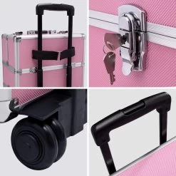 TecTake Cosmetica Koffer Met 3 Etages - Roze - Make-up Koffer -Cosmetic Verkoop 1200x1200 1505