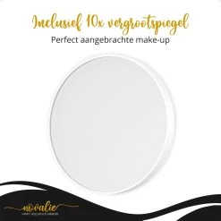 Novalie Hollywood Spiegel Met Verlichting - 65 Cm X 50 Cm - Make Up Spiegel Met Led Lampen – Visagie – Dimbaar / 3 Lichtstanden – Voor Hem / Haar Cadeau – 10x Vergroting – Met Tru-Daylight Verlichting – Wit -Cosmetic Verkoop 1200x1200 1508