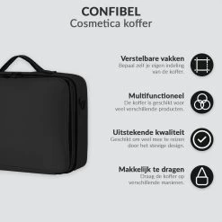 Cosmetica Koffer - Make-up Koffer Met Verstelbare Vakken - Visagie En Nagelstyliste Beauty Koffer - 37x27x13CM 15 Cosmetica Koffer - Make-up Koffer Met Verstelbare Vakken - Visagie En Nagelstyliste Beauty Koffer - 37x27x13CM -Cosmetic Verkoop 1200x1200 1529