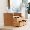 Merkloos Decopatent® Luxe Make-up Organizer Met 3 Lades - Cosmetica Organizer Make Up Met Schuiflade Bamboe Hout - Cosmeticahouder - Toren -Cosmetic Verkoop 1200x1200 1542