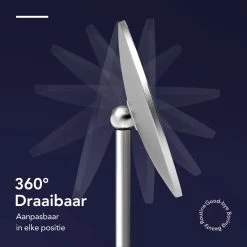 Make-up Spiegel Van Sanicraft® - USB Oplaadbaar - 360 Graden Draaibaar - Make Up Spiegel Met LED Verlichting - Afneembaar 10x Vergroting Spiegeltje - Diameter 17cm -Cosmetic Verkoop 1200x1200 1572