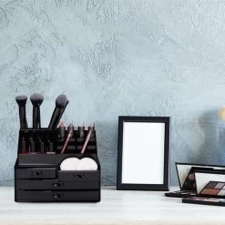 A&K 2in1 Make-up Organizer - 4 Lades Cosmetica Opbergdoos - Kaptafel - Zwart -Cosmetic Verkoop 1200x1200 1595