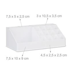 Relaxdays Make-up Organizer Klein - Stapelbaar - Sieradendoosje - Cosmetica - Opbergbox - Wit -Cosmetic Verkoop 1200x1200 1790