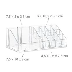 Relaxdays Make-up Organizer Klein - Stapelbaar - Sieradendoosje - Cosmetica - Opbergbox - Doorzichtig -Cosmetic Verkoop 1200x1200 1810