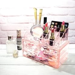 A&K 2in1 Make-up Organizer - 4 Lades Cosmetica Opbergdoos - Kaptafel - Roze -Cosmetic Verkoop 1200x1200 1813