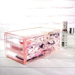 A&K 2in1 Make-up Organizer - 4 Lades Cosmetica Opbergdoos - Kaptafel - Roze -Cosmetic Verkoop 1200x1200 1815