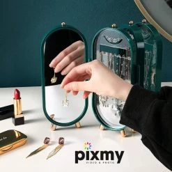 PIXMY® - Groen - Sieradenhouder - Oorbellenrekje - Sieradenrekje - Sieraden Organizer - Sieraden Doos - Sieraden Opbergen -Cosmetic Verkoop 1200x1200 1819