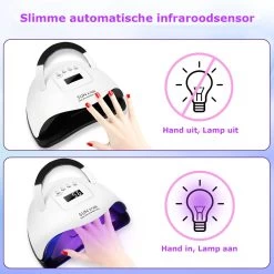 Nageldroger - Nageldrogers - 80 Watt UV LED Lamp Nagels - 45 Leds - Nagellak Droger - UV LED Lamp - Nagellamp - Nail Dryer - Nageldroger Voor Gel Nagellak - Gewone Nagellak - Wit -Cosmetic Verkoop 1200x1200 326