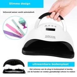 Nageldroger - Nageldrogers - 80 Watt UV LED Lamp Nagels - 45 Leds - Nagellak Droger - UV LED Lamp - Nagellamp - Nail Dryer - Nageldroger Voor Gel Nagellak - Gewone Nagellak - Wit -Cosmetic Verkoop 1200x1200 329