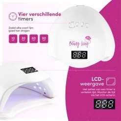 TheBeautyWay Nageldroger - Voor Gelnagels - Geschikt Voor Elke Nagel Gellak - 24 LEDs -Cosmetic Verkoop 1200x1200 335