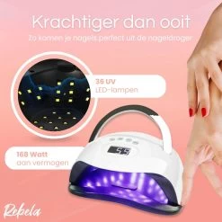 Rebela | Nageldroger | Gelnagels | GEL UV LED Nail Lamp 168w | UV Lamp Gelnagels | Led Nagellamp | Nageldroger | Wit 18 Rebela | Nageldroger | Gelnagels | GEL UV LED Nail Lamp 168w | UV Lamp Gelnagels | Led Nagellamp | Nageldroger | Wit -Cosmetic Verkoop 1200x1200 343