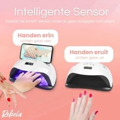 Rebela | Nageldroger | Gelnagels | GEL UV LED Nail Lamp 168w | UV Lamp Gelnagels | Led Nagellamp | Nageldroger | Wit 22 Rebela | Nageldroger | Gelnagels | GEL UV LED Nail Lamp 168w | UV Lamp Gelnagels | Led Nagellamp | Nageldroger | Wit -Cosmetic Verkoop 1200x1200 346