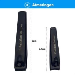 Christian Deluxe® Combo Nagelknipper Set - Zwart - Inclusief Luxe Opberg Etui - Nagelschaar Voor Knippen Van Teennagels En Vingernagels -Cosmetic Verkoop 1200x1200 394