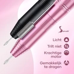 Simver Elektrische Nagelfrees - 11 Nagelvijl Bitjes En 56 Schuurrolletjes - Manicure / Pedicure - Roze - Cadeautip - Kerstcadeau -Cosmetic Verkoop 1200x1200 399