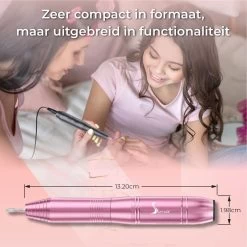 Simver Elektrische Nagelfrees - 11 Nagelvijl Bitjes En 56 Schuurrolletjes - Manicure / Pedicure - Roze - Cadeautip - Kerstcadeau -Cosmetic Verkoop 1200x1200 405