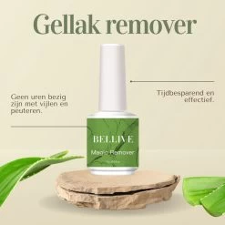 Merkloos Magic Soak Off Nailpolish Remover - Gellak Remover - Gellak Cleaner - Gellak Verwijderen - Gellak Remover - 15ml
