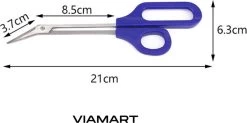 Viamart - Teennagel Schaar - Teennagelknipper - Perfect Voor Ouderen En Mensen Met Klachten - Trimmer - Nagelschaar - Pedicure - Extra Lang (21 CM) Met Comfortabele Handgreep -Cosmetic Verkoop 1200x598