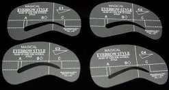 4 Stuks Wenkbrauw Mal - Template - Makeup - Sjabloon - Wenkbrauwpotlood -Cosmetic Verkoop 1200x639