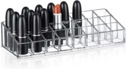 UNIQ Make-up Organizer 24 Vakken (U302) - Lippenstift Organizer - Nagellak - Make-up Kwasten - Transparant
