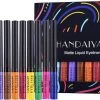 Handaiyan Liquid Eyeliner – 12 Verschillende Kleuren - Make Up – Set - Kleur - Cadeau - Kleuren - Waterproof & Langhoudend