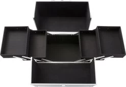 AREBOS Cosmetica Koffer - Beauty Case - Cosmetica Trolley - 15 L - Zilber -Cosmetic Verkoop 1200x826 3