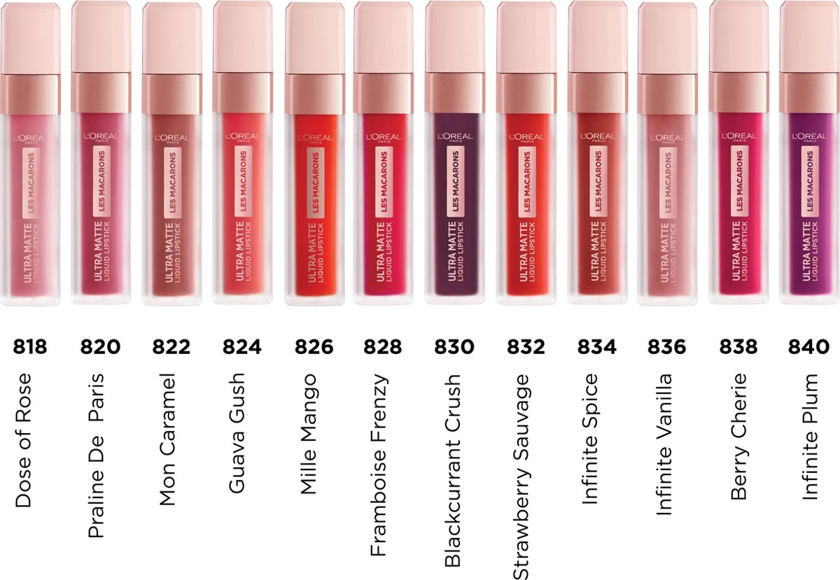 L'Oréal Paris Les Macarons Langhoudende Matte Lipstick - 822 Mon Caramel – Nude – 6,7 Ml 9 L'Oréal Paris Les Macarons Langhoudende Matte Lipstick - 822 Mon Caramel – Nude – 6,7 Ml - Afbeelding 7