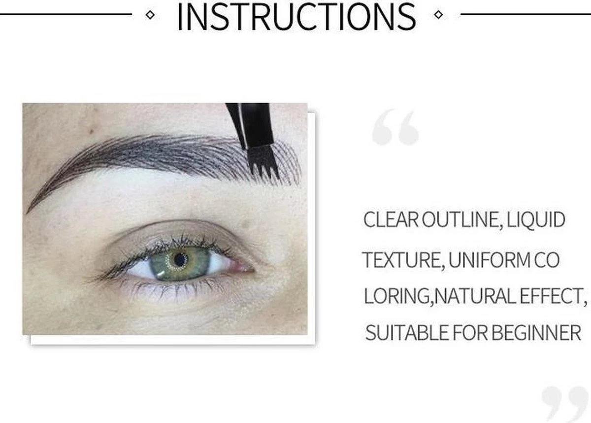 Joya Beauty® Microblading Eyebrow Tattoo Pen | Waterproof Tattoo Wenkbrauw Pen |Wenkbrauwpen | Kleur 4: Bruin 12 Joya Beauty® Microblading Eyebrow Tattoo Pen | Waterproof Tattoo Wenkbrauw Pen |Wenkbrauwpen | Kleur 4: Bruin - Afbeelding 10