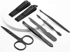 Fritzline© Manicureset 7 Delig - Nagelset Incl. Nagelvijl & Nagelknipper - Nagel Verzorging - Zwart -Cosmetic Verkoop 1200x900 7