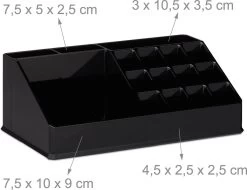 A&K 2in1 Make-up Organizer - 4 Lades Cosmetica Opbergdoos - Kaptafel - Zwart -Cosmetic Verkoop 1200x922 3