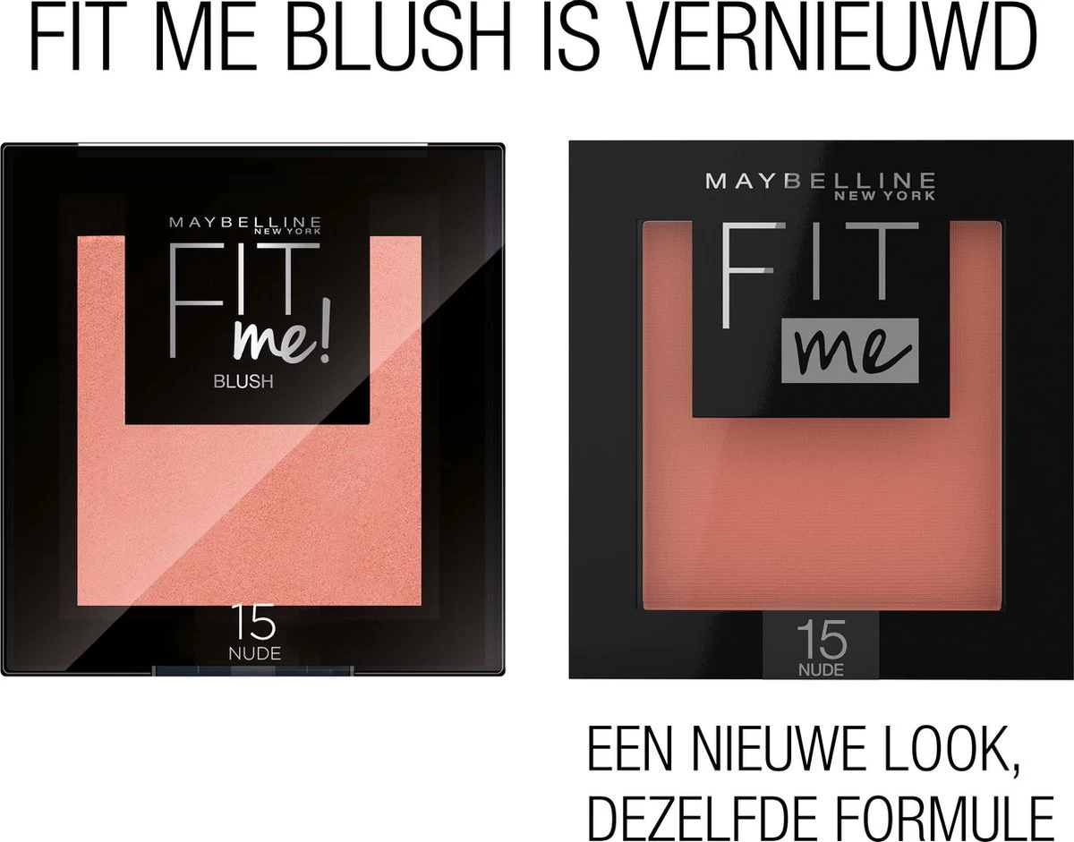 Maybelline Fit Me Blush - 15 Nude - Oranje - Natuurlijk Ogende Rouge 4 Maybelline Fit Me Blush - 15 Nude - Oranje - Natuurlijk Ogende Rouge - Afbeelding 2