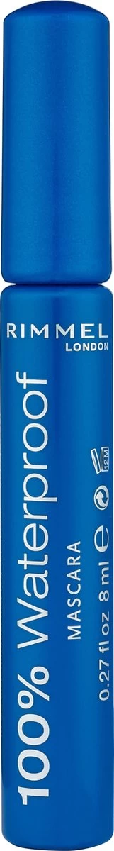Rimmel London 100% Waterproof Mascara - 001 Black 10 Rimmel London 100% Waterproof Mascara - 001 Black - Afbeelding 8