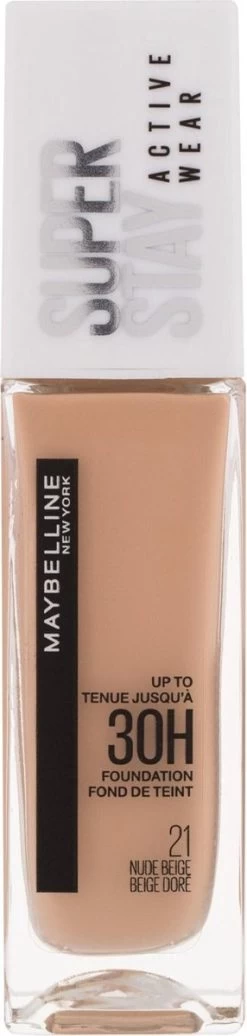 Maybelline - Superstay Active Wear Foundation - 21 Nude Beige -Cosmetic Verkoop 286x1200