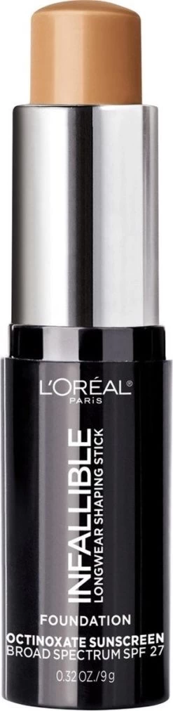 L'Oreal Paris - Infallible - Longwear Shaping Stick - Foundation - 409 Honey - SPF 27 - Caramel - 9 G -Cosmetic Verkoop 293x1200 4