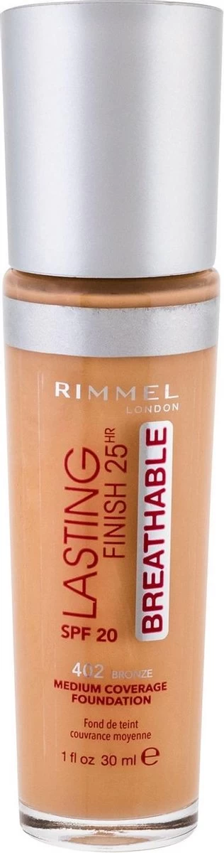 Rimmel London Lasting Finish Breathable Foundation Bronze - Beige 6 Rimmel London Lasting Finish Breathable Foundation Bronze - Beige - Afbeelding 4