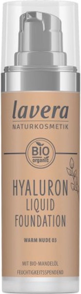 Lavera Make-up Hyaluron Liquid Foundation -Warm Nude 03-, 30 Ml 3 Lavera Make-up Hyaluron Liquid Foundation -Warm Nude 03-, 30 Ml