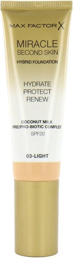 Max Factor Miracle Second Skin Foundation - 03 Light