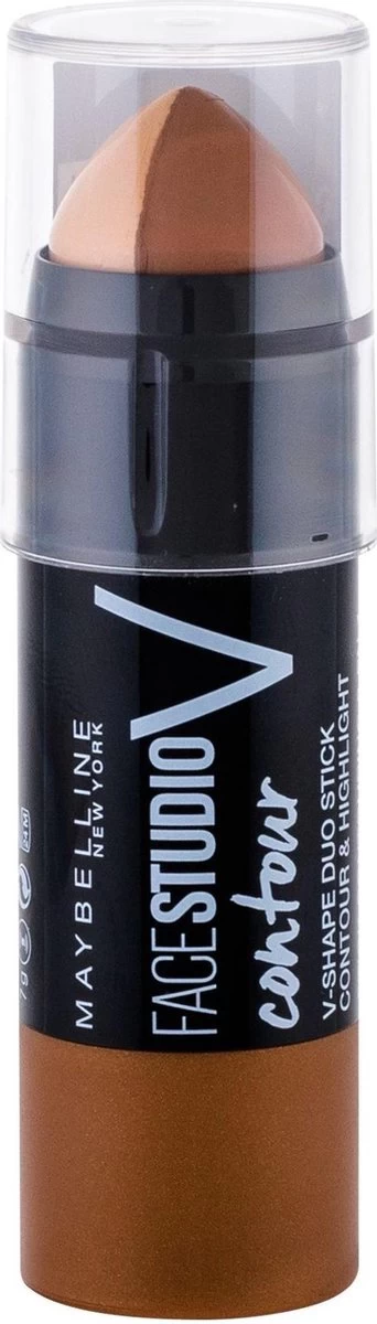 Maybelline Master Contour V-Shape Duo Stick - Medium - Contouring 4 Maybelline Master Contour V-Shape Duo Stick - Medium - Contouring - Afbeelding 2