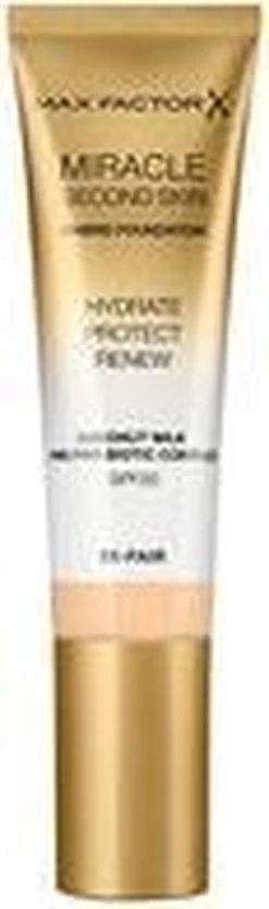 Max Factor Miracle Second Skin Foundation - 03 Light -Cosmetic Verkoop 356x1200 1