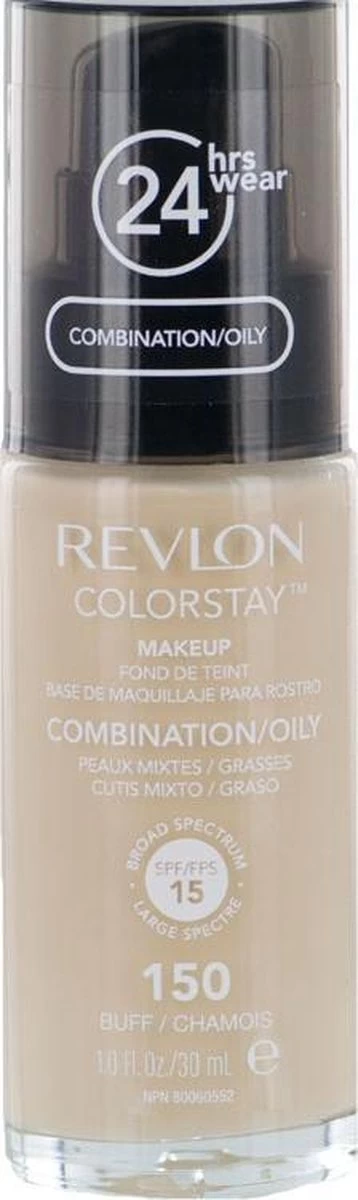 Revlon Colorstay Foundation With Pump Oily Skin - 150 Buff 8 Revlon Colorstay Foundation With Pump Oily Skin - 150 Buff - Afbeelding 6
