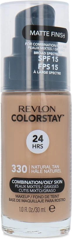 Revlon Colorstay Foundation With Pump - 330 Natural Tan (Oily Skin) 19 Revlon Colorstay Foundation With Pump - 330 Natural Tan (Oily Skin) -Cosmetic Verkoop 365x1200 2