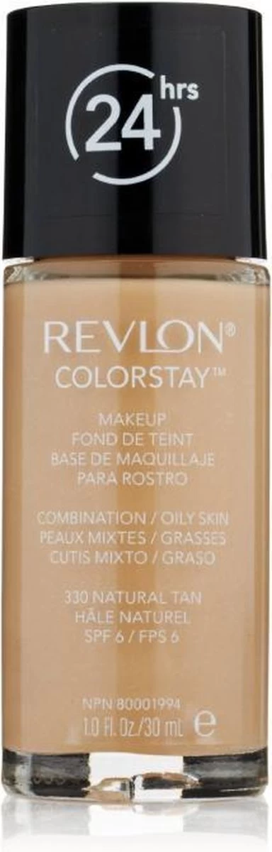 Revlon Colorstay Foundation With Pump - 330 Natural Tan (Oily Skin) 14 Revlon Colorstay Foundation With Pump - 330 Natural Tan (Oily Skin) - Afbeelding 12