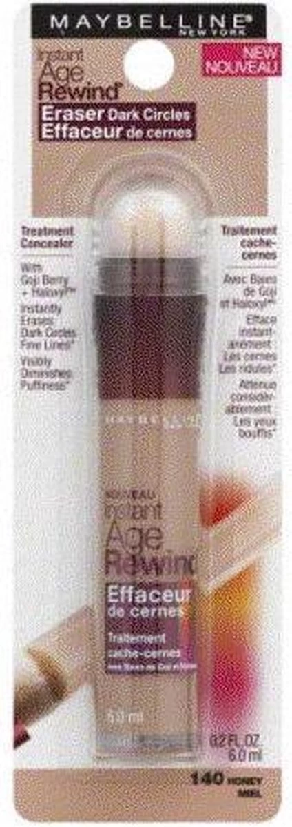 Maybelline Instant Age Rewind Eraser Dark Circles Concealer 140 Honey/Miel 3 Maybelline Instant Age Rewind Eraser Dark Circles Concealer 140 Honey/Miel