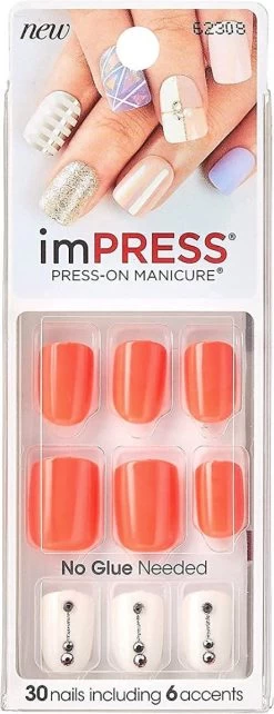 Kiss ImPRESS Press-on Manicure Boss Lady- Kunstnagels - Nagels - Press On Nails - Plaknagels - Nepnagels - 30 Stuks - Beste Kwaliteit -Cosmetic Verkoop 462x1200