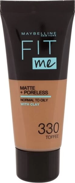 Maybelline Fit Me Matte & Poreless Foundation - 330 Toffee -Cosmetic Verkoop 496x1200 4