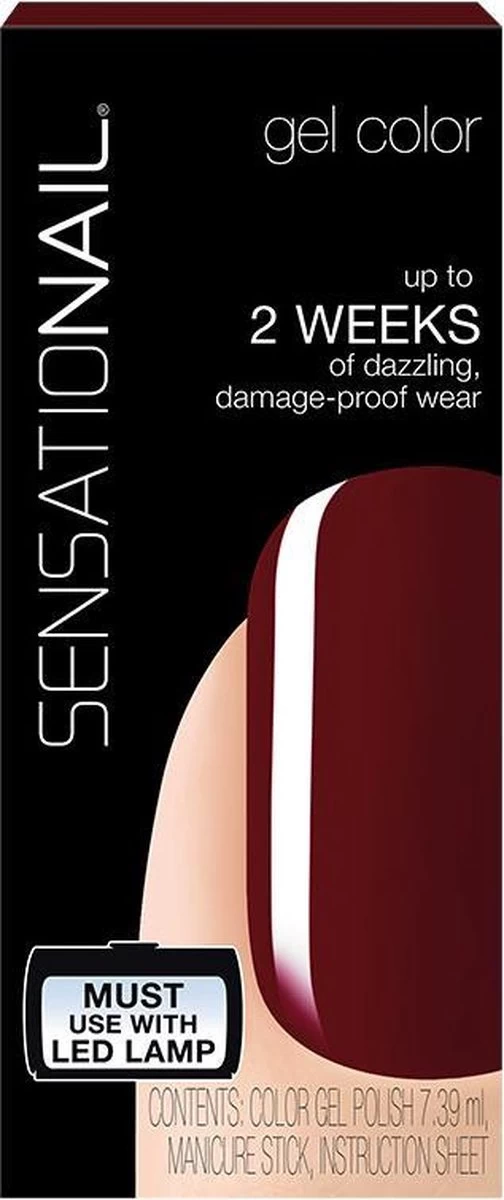 SensatioNail Gel Polish Miss Behave - Gel Nagellak - Rood 8 SensatioNail Gel Polish Miss Behave - Gel Nagellak - Rood - Afbeelding 6