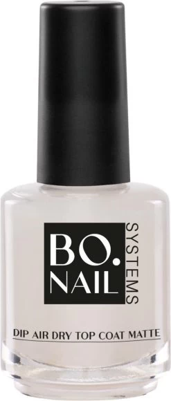 BO.NAIL BO.NAIL Dip Air Dry Top Coat Matte (15ml) - 25 Gram - Dip Poeder Nagels - Dipping Powder Gel